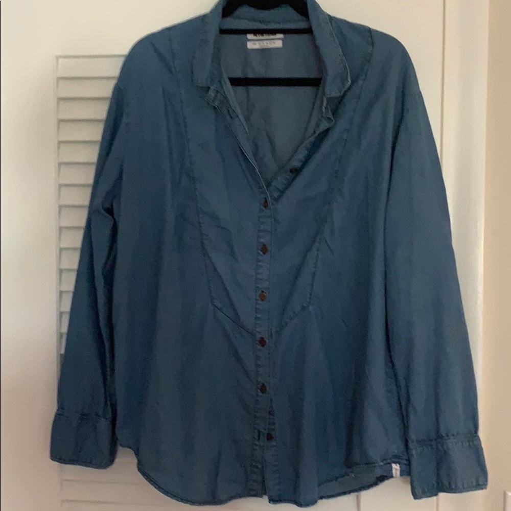 One x One Teaspoon Chambray Western Shirt